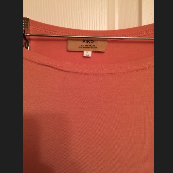 Piko Peach 3/4 Sleeve Dress Tunic L - Picture 4 of 5